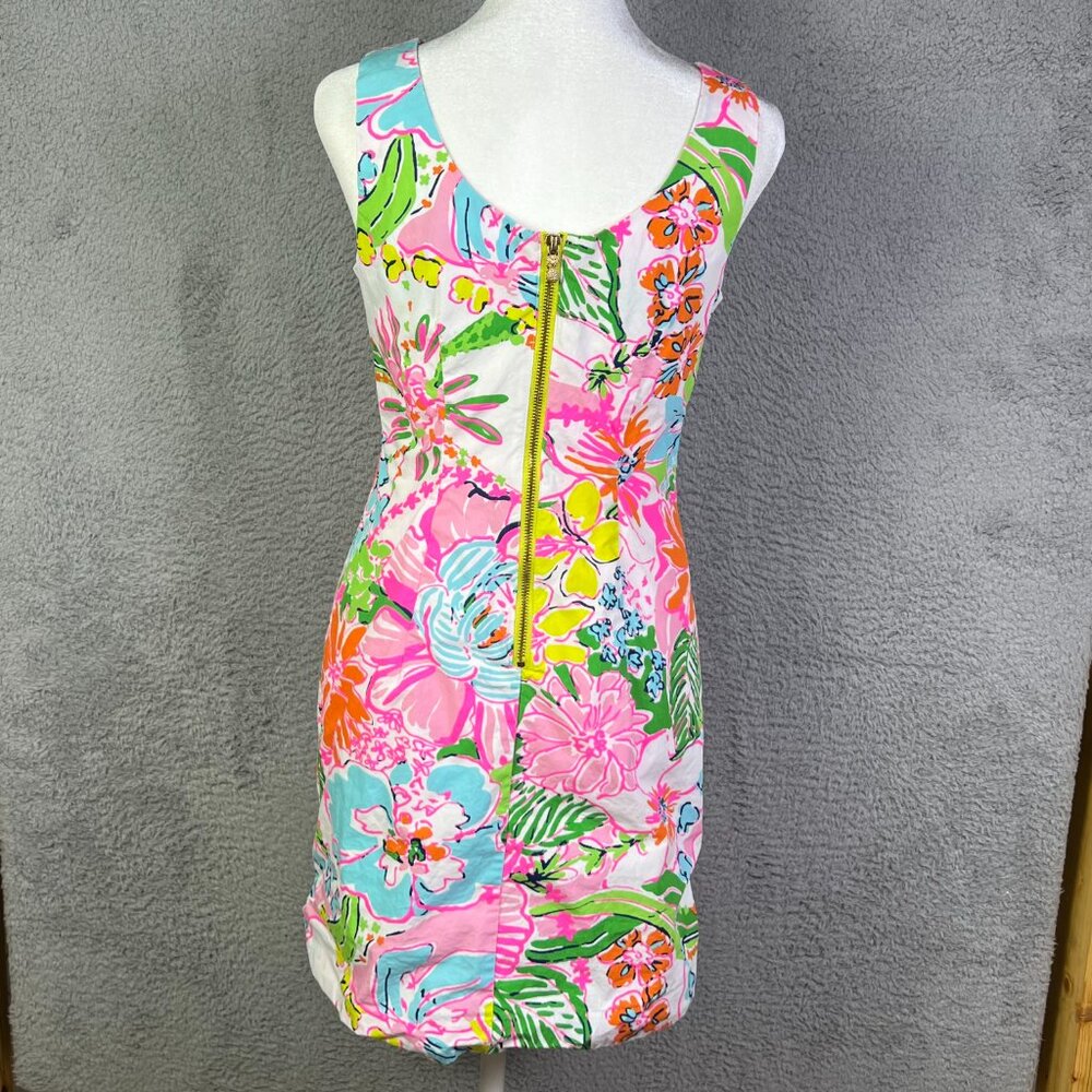 Lilly Pulitzer Shift Dress 2 Pink Nosey Posey Floral Target 20th Anniversary - Picture 2 of 8